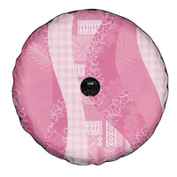 Polynesian Tribal Pattern Patchwork Picturesque Spare Tire Cover Rose Pink LT7 - Polynesian Pride
