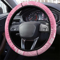 Polynesian Tribal Pattern Patchwork Picturesque Steering Wheel Cover Rose Pink LT7 - Polynesian Pride