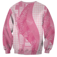Polynesian Tribal Pattern Patchwork Picturesque Sweatshirt Rose Pink LT7 - Polynesian Pride