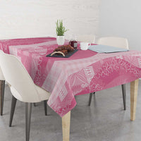 Polynesian Tribal Pattern Patchwork Picturesque Tablecloth Rose Pink LT7 - Polynesian Pride
