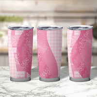 Polynesian Tribal Pattern Patchwork Picturesque Tumbler Cup Rose Pink LT7 - Polynesian Pride