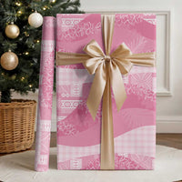 Polynesian Tribal Pattern Patchwork Picturesque Wrapping Paper Rose Pink LT7 - Polynesian Pride