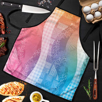 Polynesian Tribal Pattern Patchwork Picturesque Apron Holographic LT7 Holographic - Polynesian Pride