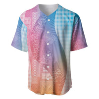 Polynesian Tribal Pattern Patchwork Picturesque Baseball Jersey Holographic LT7 Holographic - Polynesian Pride