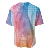 Polynesian Tribal Pattern Patchwork Picturesque Baseball Jersey Holographic LT7 - Polynesian Pride