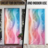 Polynesian Tribal Pattern Patchwork Picturesque Door Cover Holographic LT7 - Polynesian Pride