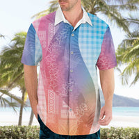 Polynesian Tribal Pattern Patchwork Picturesque Hawaiian Shirt Holographic LT7 - Polynesian Pride