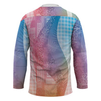 Polynesian Tribal Pattern Patchwork Picturesque Hockey Jersey Holographic LT7 - Polynesian Pride