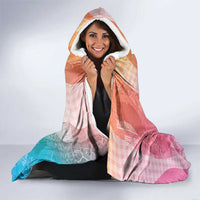 Polynesian Tribal Pattern Patchwork Picturesque Hooded Blanket Holographic LT7 - Polynesian Pride