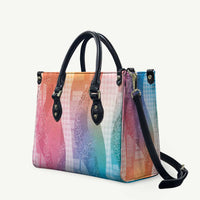 Polynesian Tribal Pattern Patchwork Picturesque Leather Bag Holographic LT7 Holographic - Polynesian Pride