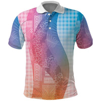 Polynesian Tribal Pattern Patchwork Picturesque Polo Shirt Holographic LT7 Holographic - Polynesian Pride