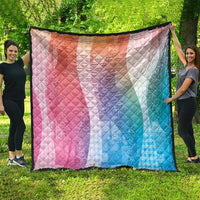 Polynesian Tribal Pattern Patchwork Picturesque Quilt Holographic LT7 - Polynesian Pride
