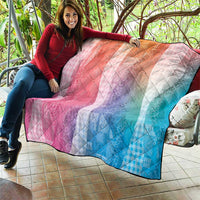 Polynesian Tribal Pattern Patchwork Picturesque Quilt Holographic LT7 - Polynesian Pride