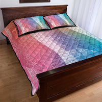 Polynesian Tribal Pattern Patchwork Picturesque Quilt Bed Set Holographic LT7 - Polynesian Pride