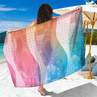 Polynesian Tribal Pattern Patchwork Picturesque Sarong Holographic LT7 One Size 44 x 66 inches Holographic - Polynesian Pride