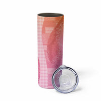 Polynesian Tribal Pattern Patchwork Picturesque Skinny Tumbler Holographic LT7 - Polynesian Pride