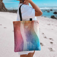 Polynesian Tribal Pattern Patchwork Picturesque Tote Bag Holographic LT7 - Polynesian Pride
