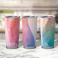 Polynesian Tribal Pattern Patchwork Picturesque Tumbler Cup Holographic LT7 - Polynesian Pride