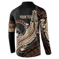 Personalized Solomon Islands Crocodile Button Sweatshirt Hapi Isles - Independence Anniversary