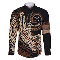 Personalized Solomon Islands Crocodile Family Matching Off Shoulder Maxi Dress and Hawaiian Shirt Hapi Isles - Independence Anniversary