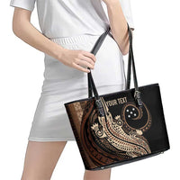 Personalized Solomon Islands Crocodile Leather Tote Bag Hapi Isles - Independence Anniversary