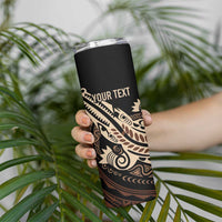 Personalized Solomon Islands Crocodile Skinny Tumbler Hapi Isles - Independence Anniversary