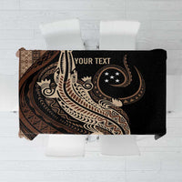 Personalized Solomon Islands Crocodile Tablecloth Hapi Isles - Independence Anniversary