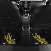 Personalized Solomon Islands Independence Anniversary Car Mats Crocodile Mix Tapa