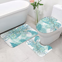 Aotearoa Maori Koru Curves Bathroom Set Mossy Paua Shell LT7 - Polynesian Pride