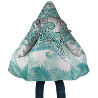 Aotearoa Maori Koru Curves Cloak Mossy Paua Shell LT7 Unisex Green - Polynesian Pride