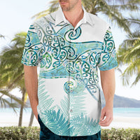 Aotearoa Maori Koru Curves Hawaiian Shirt Mossy Paua Shell LT7 - Polynesian Pride