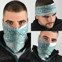 Aotearoa Maori Koru Curves Neck Gaiter Mossy Paua Shell LT7 - Polynesian Pride