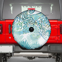 Aotearoa Maori Koru Curves Spare Tire Cover Mossy Paua Shell LT7 - Polynesian Pride