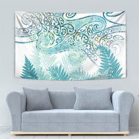 Aotearoa Maori Koru Curves Tapestry Mossy Paua Shell LT7 - Polynesian Pride