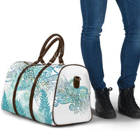 Aotearoa Maori Koru Curves Travel Bag Mossy Paua Shell LT7 - Polynesian Pride