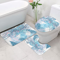 Aotearoa Maori Koru Curves Bathroom Set Aqua Paua Shell LT7 - Polynesian Pride