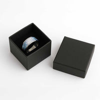 Aotearoa Maori Koru Curves Classic Ring Aqua Paua Shell LT7 - Polynesian Pride