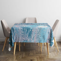 Aotearoa Maori Koru Curves Tablecloth Aqua Paua Shell LT7 - Polynesian Pride