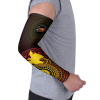 Papua New Guinea Independence Personalized Arm Sleeves Tapa Circle