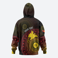 Papua New Guinea Independence Personalized Hoodie Tapa Circle LT7 - Polynesian Pride