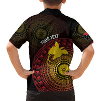 Papua New Guinea Independence Personalized Kid Hawaiian Shirt Tapa Circle LT7 - Polynesian Pride