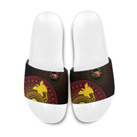 Papua New Guinea Independence Slide Sandals Tapa Circle