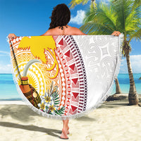 Hapi De Bilong Indipendens Papua New Guinea Beach Blanket PNG Lime Pot