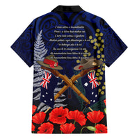 Anzac Day Aussie Mix Maori In Memories Family Matching Off Shoulder Short Dress and Hawaiian Shirt LT7 - Polynesian Pride