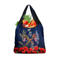 Anzac Day Aussie Mix Maori In Memories Grocery Bag LT7 1-pack One Size Blue - Polynesian Pride