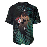 Maori Hongi Valentine Baseball Jersey Aroha Ahau Ki A Koe