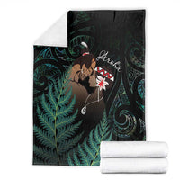Maori Hongi Valentine Blanket Aroha Ahau Ki A Koe LT7 - Polynesian Pride