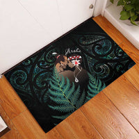 Maori Hongi Valentine Rubber Doormat Aroha Ahau Ki A Koe LT7 - Polynesian Pride