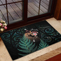 Maori Hongi Valentine Rubber Doormat Aroha Ahau Ki A Koe LT7 - Polynesian Pride
