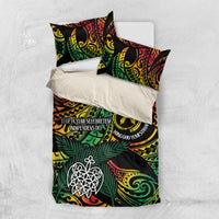 Vanuatu Indipendens Dei Bedding Set Mix Traditional Sand Drawing LT7 US Twin 172cm x 218cm Colorful - Polynesian Pride
